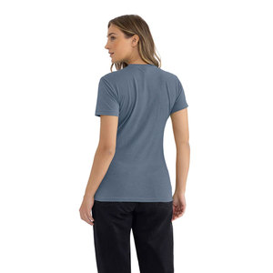 T-shirt unisexe CVC For Level 6210 100 % coton doux, respirant, écologique, 180 g, col rond, classique, bleu ardoise chiné - Product Image 5