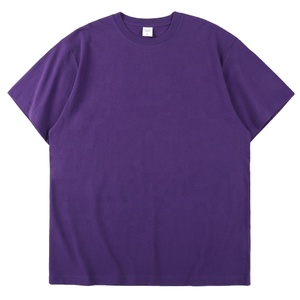 T-shirt pour homme en gros, épaules tombantes, col rond, coupe régulière, écologique, séchage rapide, respirant, 100% coton, streetwear hip-hop - Product Image 3