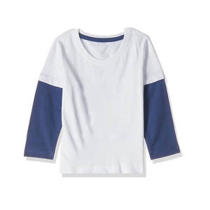 Casual Double Layered <b>Long</b> <b>Sleeve</b> T-shirt for Men <b>Top</b> Quality Custom Logo Double Layer <b>Long</b> <b>Sleeve</b> Shirt - Product Image 1