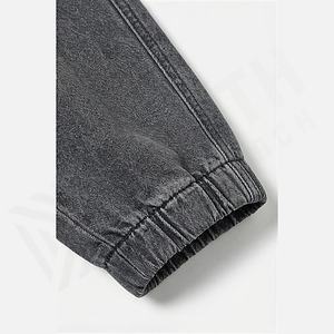 New Men Fashionable <b>Denim</b> <b>Trousers</b> Elastic Bottom Casual High Quality Organic Cotton Stylish Jeans Pants Wholesale Customized - Product Image 6