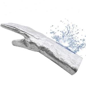 ถุงมืออลูมิเนียมฟอยล์กันไฟถุงมือกันความร้อนถุงมือนิรภัยป้องกันอุตสาหกรรม - Product Image 2