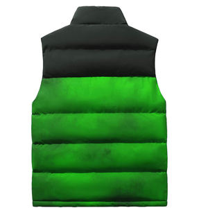 Gilet pour hommes, gilet léger en polyester à poches en 5 dimensions pour hommes, caractéristique pour fermeture à glissière imperméable personnalisée et chaude pour l'extérieur - Product Image 2