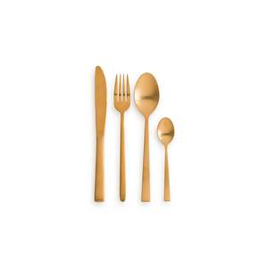 Ensemble de couverts en métal à long manche pour une prise en main facile et un style moderne, parfait pour des repas à la maison élégants - Product Image 6
