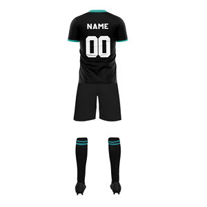 Ensemble d'uniformes de football 100% polyester sur mesure Short de chemise élégant conçu à la mode Service OEM à motif de sublimation solide - Product Image 4