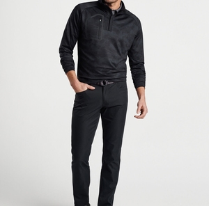 เสื้อฮู้ดดี้ลำลองคุณภาพสูง สกรีนโลโก้ได้ เสื้อสเวตเชิ้ตผ้าฟลีซผู้ชาย คอสูงแบบซิปครึ่งตัว แขนยาว สไตล์กอล์ฟ - Product Image 2