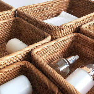 Handmade <b>Storage</b> <b>Basket</b> Using Seagrass Rattan Organizer Design Perfect For Minimalist Modern And Rustic Style Interiors - Product Image 3