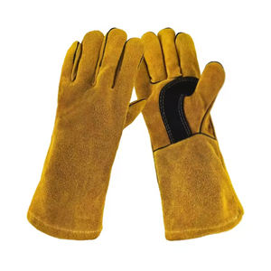 Custom Design Cowhide Leather Welder Double Safety Work <b>Gloves</b> for Welding Best Price Leather Welding <b>Gloves</b> - Product Image 1