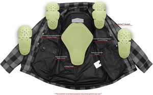 Camisa de Franela Gris para Motociclistas, con Cierre de Cremallera y Broches, Resistente al Viento, Transpirable y Retardante de Llama - Product Image 5