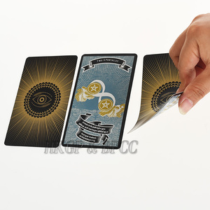 Jeu de cartes Oracle personnalisé pour l'auto-soin, impression sur papier de haute qualité 350 g/m², noyau bleu, bordure dorée, <span class=keywords><strong>Tarot</strong></span> - Product Image 3