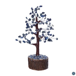 Premium Blue Lapis Lazuli Crystal Gemstone Tree Natural <b>Stone</b> Bonsai <b>Ornament</b> for Feng Shui Decor Wholesale Gift Supply Handmade - Product Image 1