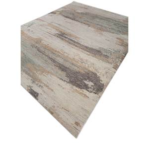 Alfombra de Lana Azul Entropía Anudada a Mano 9x12 Rectangular con Patrón Abstracto para Entrada, Dormitorio o Pasillo Modelo Reb-1346 - Product Image 2