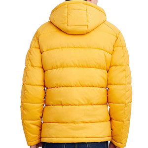 Factory Winter New Arrival Hooded Long Sleeve Canvas Puffer Men's Jacket High Street Customized Logo Printed Waterproof - Product Image 2