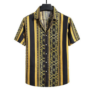 เสื้อชายหาดของผู้ชายผ้าโพลีเอสเตอร์100% พิมพ์ซับลิเมชันได้ตามต้องการ - Product Image 4