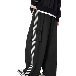 Ample col montant rétro coupe-vent survêtements vêtements personnalisés surdimensionné survêtement pour hommes ensemble deux pièces pleine longueur - Product Image 5