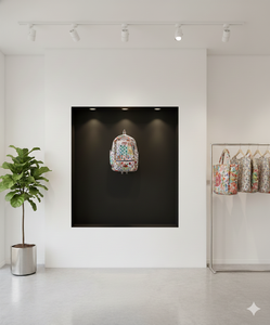 Mochila de Algodón Acolchada con Diseño Patchwork, Ligera, Estilo Bohemio, para Portátil, con Forro de Algodón Orgánico, Diseño Unisex - Product Image 2