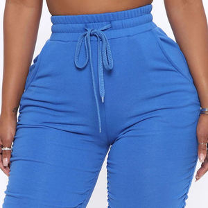 Pantalones de mujer modernos de corte recto con detalle de rayas curvas únicas ideales para gimnasio, correr y estilo callejero 2026 - Product Image 3