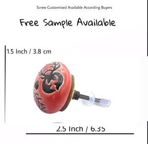 Boutons de tiroir en céramique au design rustique moderne poignée et traction pour armoire cuisine chambre salle de bain salon - Product Image 3