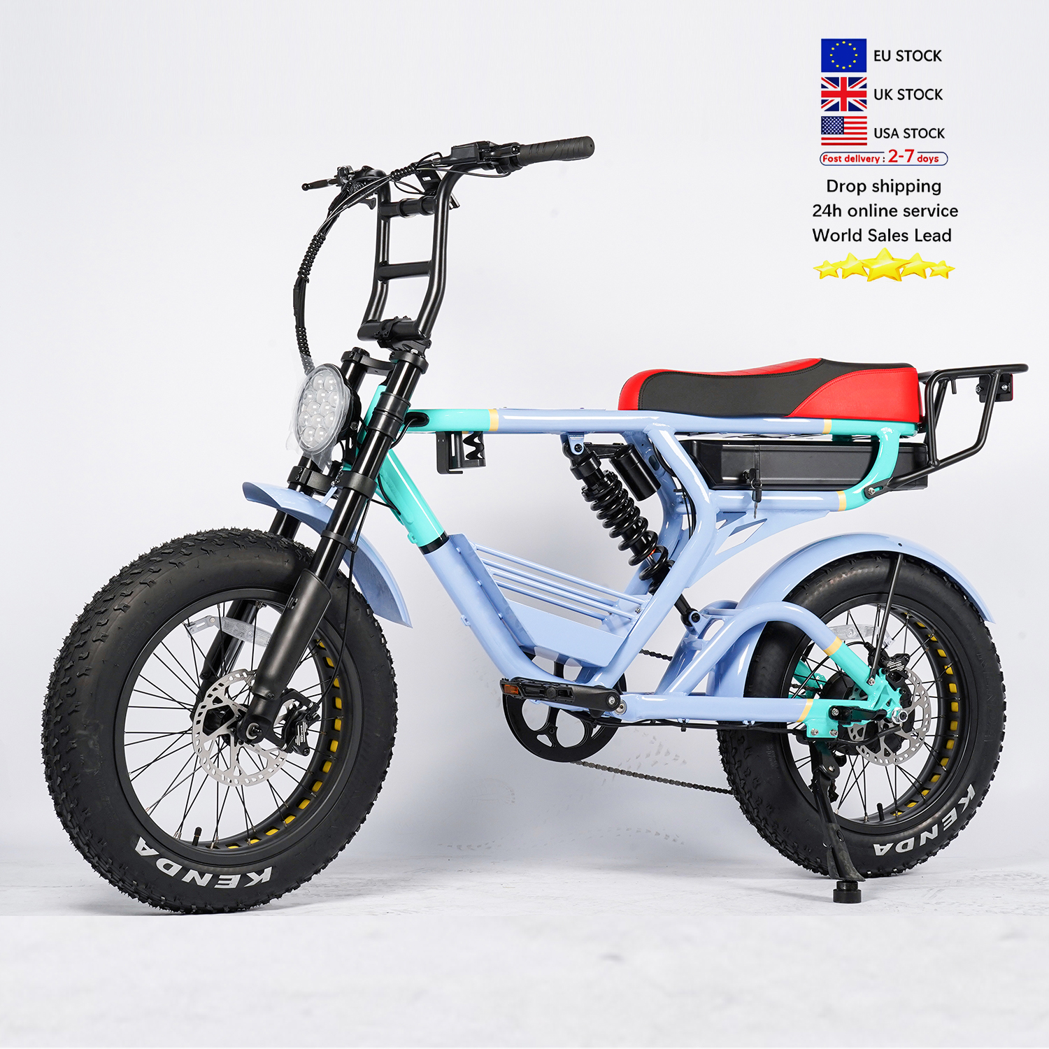 New You Bike Battery 48V 20Ah Lithium Ion, Long-Lasting