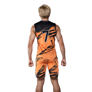 Conception personnalisée OEM imprimé par transfert de chaleur respirant Compression 7 sur 7 drapeau uniforme de football taille plus numéro de nom personnalisé - Product Image 2