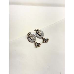 Tridha Mayur 925 <b>Silver</b> <b>Stud</b> Earrings with Ghungru Trendy 14K 18K Gold Plated Animal Shape Diamond Rose Gold Main Stone Jewelry - Product Image 3