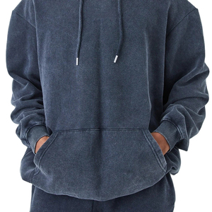 Sweat à capuche oversize 460 GSM délavé à l'acide coupe classique 100% coton hiver homme femme streetwear décontracté confortable - Product Image 6