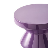 Luxueux brillant appel inspiré de la nature élégance orientale finition laquée de haute qualité tabouret laqué violet Zic zac