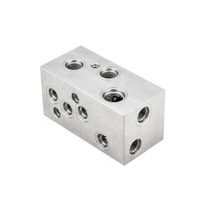 Ingenieurs hydrauliciens personnalisent des vannes hydrauliques en fonte ductile en aluminium coulé de 35 à 220 L, blocs de collecteurs hydrauliques - Product Image 4