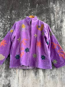 เสื้อแจ็คเก็ตกำมะหยี่ปักลายซูซานีแบบดั้งเดิม – เสื้อคลุมแฟชั่นโบฮีเมียนสไตล์ชาติพันธุ์สำหรับผู้หญิง งานแฮนด์เมดสุดหรู - Product Image 2