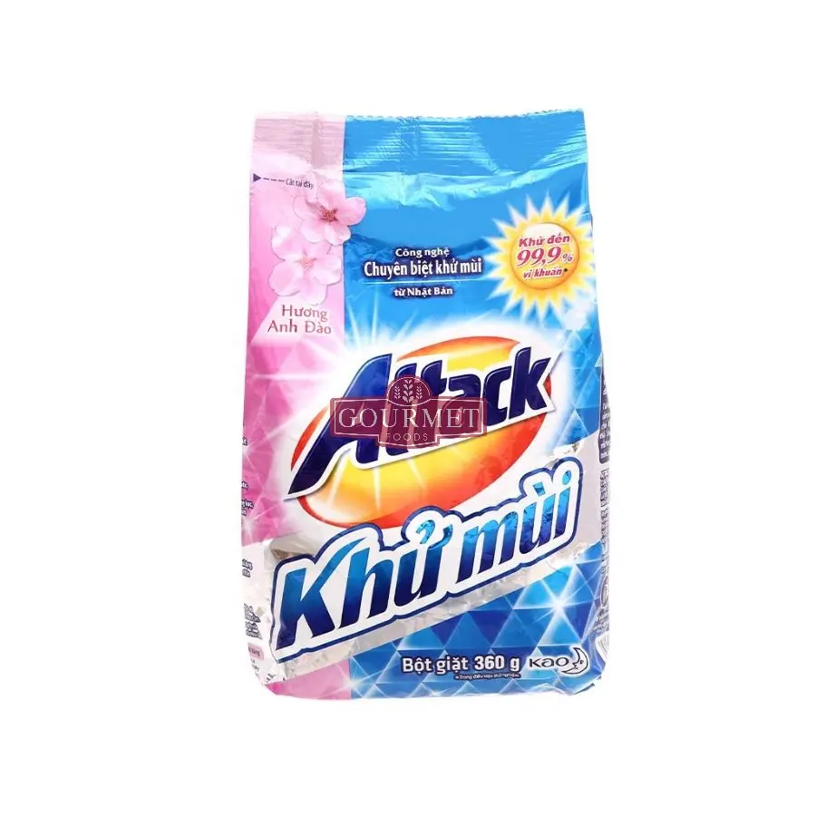 Attackk Cherry Blossom Fragrance Detergent Powder 360g / Wholesale Powder Detergent
