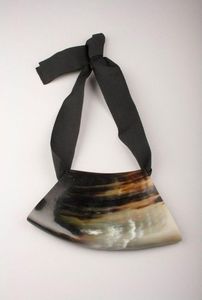 POLI nouveauté Buffalo corne de boeuf collier poli Style Animal os bijoux Design naturel perles femmes filles mariage - Product Image 5