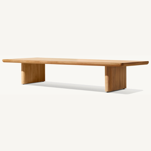 Muebles de mesa de madera de teca de buena calidad con un estilo moderno, adecuados para uso en exteriores, duraderos y resistentes a la intemperie. - Product Image 2