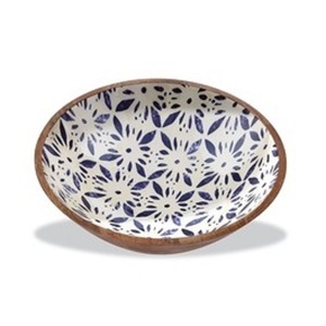 Bol en bois de qualité supérieure avec émail travail vaisselle premium bol en bois émaillé pour usage général fabricant indien - Product Image 6