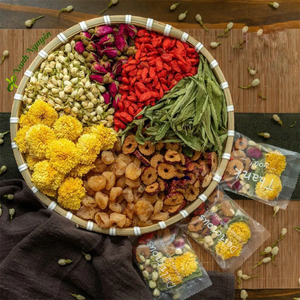 ชาสมุนไพรเพื่อสุขภาพแบบใช้สมุนไพรธรรมชาติ8ชนิดผสมรสชาดเก๊กฮวยในถุง - Product Image 6