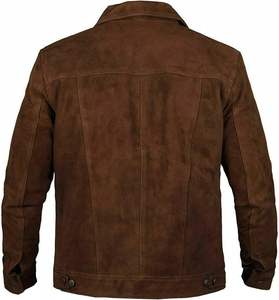 Vestes en cuir personnalisées Mode masculine Vestes en cuir coupe-vent Vestes en cuir de mouton de haute qualité Vêtements de rue - Product Image 3