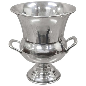 ถังน้ำแข็งพิมพ์ลายแบบกำหนดเองมีด้ามจับผิวสีเงินมันวาวสวยงามสำหรับแช่ขวดแชมเปญและเบียร์ - Product Image 5