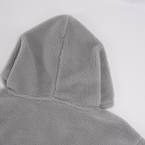 Venta al por mayor Teddy Fleece Cotton Men Hoodie Custom Street Wear Men Cotton Spandex Hoodies Pullover Sudadera Hoodies - Product Image 4