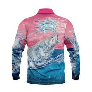 Polo de pesca de secado rápido de manga larga de calidad superior, camiseta de pesca con sublimación personalizada, camiseta Polo de pesca de talla grande - Product Image 6