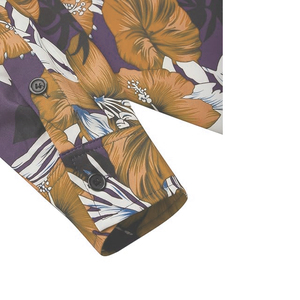 Autumn Season <b>Men's</b> Slim Long Sleeve Dress <b>Shirts</b> Casual Turn Down Collar Diamond Printing Breathable Poplin <b>Party</b> Clothes - Product Image 2