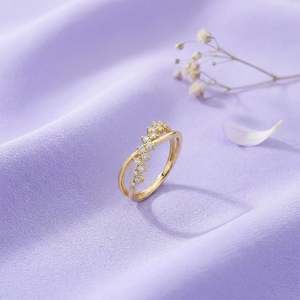Bague en diamant Luxe Crossover en or jaune - Product Image 1