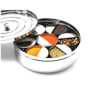 Fabrication de boîtes à épices en acier inoxydable Conteneurs à épices en acier de créateur traditionnels Boîtes à condiments - Product Image 2