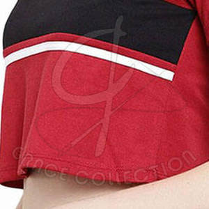 เสื้อยืดเอวลอยแขนสั้นสำหรับผู้หญิงแบบธรรมดาเสื้อยืดคอกลมผ้าคอตตอนผ้า100% สำหรับพิมพ์โลโก้ตามสั่ง - Product Image 6