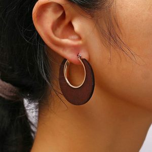 6 pares de pendientes de madera, Pendientes colgantes de lágrima ligeros, pendientes geométricos étnicos africanos, joyería, regalos para mujeres y niñas - Product Image 4