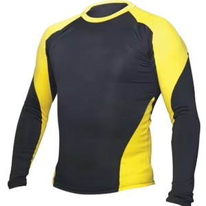 Rashguard de Jiu Jitsu MMA para Hombre, de Alta Calidad, Transpirable, de Secado Rápido, de Spandex/Poliéster, con Logotipo Personalizado al por Mayor, Estampado Largo - Product Image 6