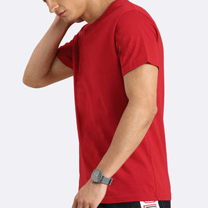 Camiseta de Algodón para Hombre, Estilo Urbano, Informal, de Manga Corta, Holgada, para Uso Diario, Verano, Cómoda, Elegante, OEM, ODM - Product Image 2