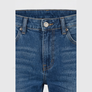 OEM Custom Logo <b>High</b> Quality <b>Men's</b> <b>Jeans</b> Pants Breathable Mid <b>Waist</b> Plus Size <b>High</b> Street Wholesale Customized Trousers Bulk - Product Image 4