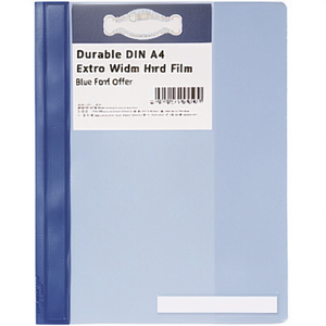 Durable DIN <b>A4</b> Extra Wide Hard Film Blue File <b>Folder</b> Offer - Product Image 2