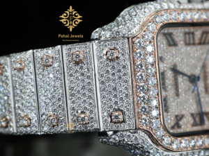 41mm Luxury VVS Moissanite Diamond Iced Out Automatic Mechanical <b>Bracelet</b> <b>Watch</b> with Date Feature for <b>Men</b> - Product Image 5