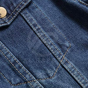 Vente en gros, logo personnalisé, veste en jean pour hommes, veste en jean respirante pour hommes pour usage extérieur - Product Image 4