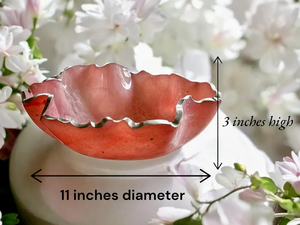 Medium Light Pink Geode Design Handmade <b>Bowl</b> High Quality Decorative Serving <b>Snack</b> <b>Bowl</b> for Home Decor and Party Gifts - Product Image 6