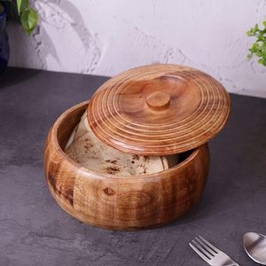 Caja de Madera Artesanal para Chapati, para Mantener los Rotis Calientes y Frescos Durante la Comida, Asequible por AALIYAN IMPEX - Product Image 1